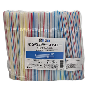 Daiwa Bussan 一次性吸管 21cm, 500支, 1包