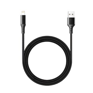 STAR 訊鋒科技 快速充電傳輸線 TypeC to Lightning 魚骨編織 MFI蘋果認證, 1.2m, 黑色, 1條