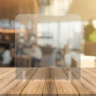 防疫隔板 45cmX45cm 桌面型, 透明