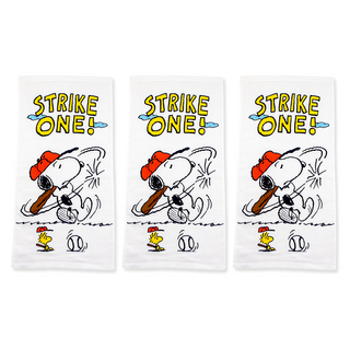 MORINO 摩力諾 SNOOPY印花紗布童巾 SN207, 3條, 棒球