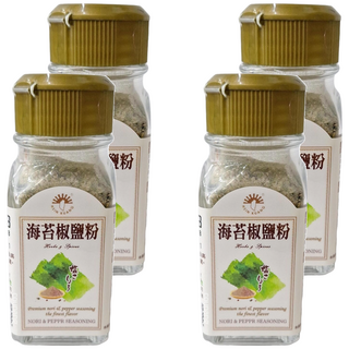 新光洋菜 海苔椒鹽粉 優質海苔和胡椒調味, 30g, 4瓶