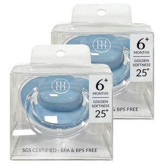 Simba 小獅王辛巴 蘊蜜超柔拇指哄哄安撫奶嘴, 超柔較大型 6個月以上, 晨藍, 2個