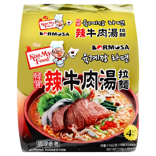 KORMOSA 韓寶 辣牛肉湯拉麵, 4包