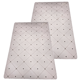 BonBon naturel 軟式珪藻土踏墊 Set 2入, 60 x 40cm, 菱格三角