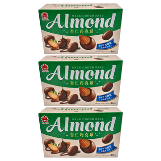 義美 杏仁巧克球 牛奶巧克力, 111g, 3盒