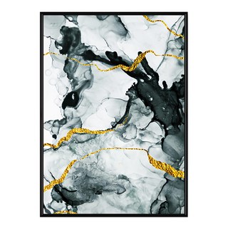 抽象畫 流金V, 70 x 50cm, 黑色