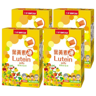 SENTOSA 三多 葉黃素凍 每份含有6毫克游離型葉黃素 無添加色素及防腐劑, 12條, 15g, 4盒