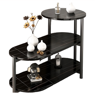 Horla 賀粒 圓弧桌 65 x 62 x 30cm 密度板, 黑色