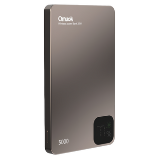 amuok 艾默克 雲薄數顯磁吸無線充行動電源 5000mAh Type-C, 玫瑰金, DB15
