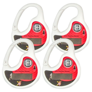 DigiMax 太陽能充電式驅蚊器，音波驅蚊，帶指南針，開扣設計, 4個, 45g