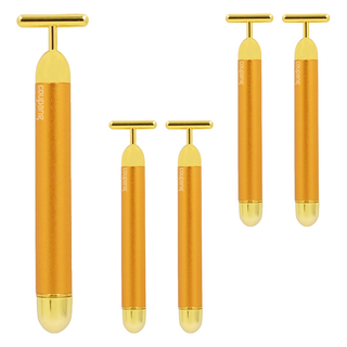 UNICAT 變臉貓 24K美肌導入儀 每分鐘6000次震動 T型按摩頭, 5支, 黃金