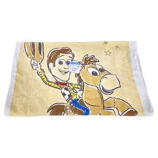 LIFE 來福牌 DISNEY 迪士尼 小浴巾 60x110cm 抗菌加工 100%純棉 台灣製, 胡迪, 1條