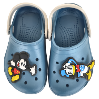BORUI 柏睿鞋業 兒童款 迪士尼不對稱釦洞洞鞋