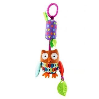 OhBabyLaugh 愛笑寶 多功能安撫掛鈴 - 貓頭鷹風鈴，含固齒器，適用年齡：0歲以上, 1個