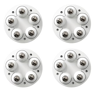 小麥購物 粘貼式萬向輪滑輪 L428 白色, 4個