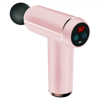 SOnGEn 松井 32段強度自動變速迷你按摩筋膜槍 USB充電無線操作, SG-C08K-P, 櫻花粉