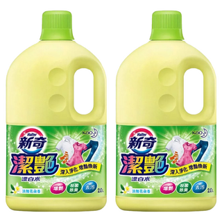 Haiter 新奇 台灣公司貨 漂白水 淡雅花朵香 綠色, 2L, 2桶