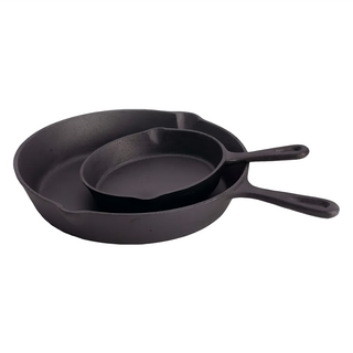 ROYCE 皇家玫瑰 雙鍋組, 原礦鑄鐵鍋26cm1入 + 平底鍋16cm1入, 原礦鑄鐵鍋26cm1入 + 平底鍋雙鍋16cm1入, 黑色, 1組