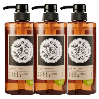 tsaio 上山採藥 日光金萱頭皮洗髮露 600ml 金萱茶萃取 調理舒緩頭皮 強化髮絲活力 檸檬香, 3瓶