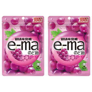 e-ma UHA味覺糖 葡萄味 50g, 2包