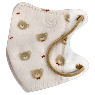 明基健康生活 幸福物語 兒童款 究極3D醫療口罩, 奶茶熊, 10片, 1袋