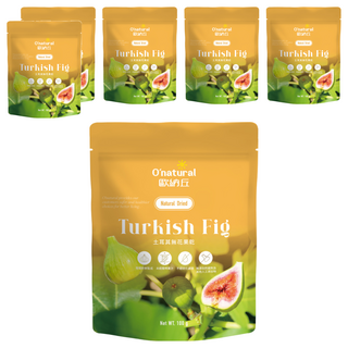O'natural 歐納丘 土耳其無花果乾 100g 整顆新鮮無花果製成 無添加防腐劑, 6袋