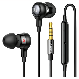 UGREEN 綠聯 入耳式有線耳機 大師級調音版 3.5mm, EP103, 黑色