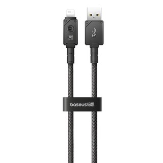 Baseus 倍思 Unbreakable系列 快速充電線 2.4A USB to Apple Lightning 8Pin, 黑色, 1m, 1條