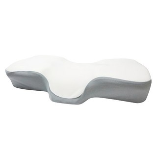 LIV MOM Premium 3D記憶枕，附枕套，雙向設計，各種頸型適用, 白色 + 灰色, 60 x 32 x 8~11cm, 1組