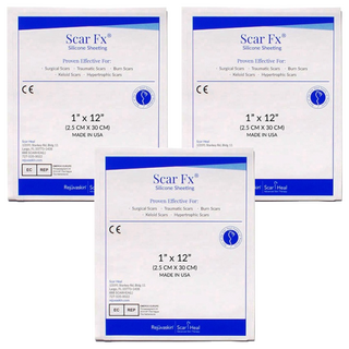 Rejuvaskin Scar Heal Scar Fx 疤痕護理矽膠片 2.5 x 30cm 10g, 3個