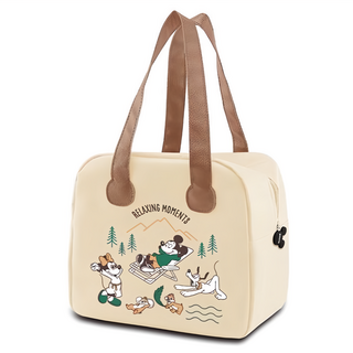 Disney 迪士尼 慢活米奇輕巧手提保溫袋 DSMCH3006TE, 茶色, 1個