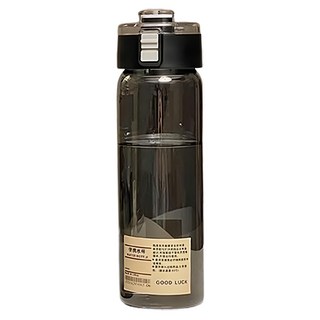 無印風 彈蓋水壺 透明款灰800ml, 透明款灰色, 800ml, 1入