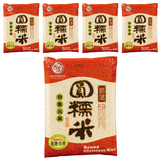 米屋 圓糯米, 600g, 5包