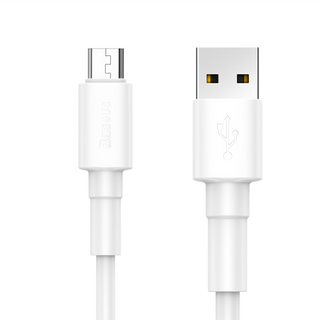 Baseus 倍思 小白系列 Micro數據線 台灣版, 1m, 1條, 白色