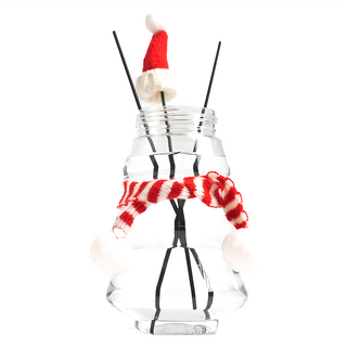 QiMart 聖誕樹造型擴香瓶 花香茉莉 500ml 含聖誕帽和圍巾, 1瓶