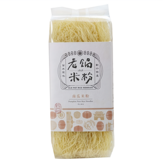 老鍋米粉 純米南瓜米粉, 92%在來米+8%新鮮南瓜, 無麩質, 無人工香料, 無人工色素, 無人工甜味劑, 200g, 1包
