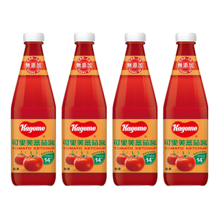 KAGOME 可果美蕃茄醬, 美味蕃茄風味 口感豐富, 340g, 4瓶