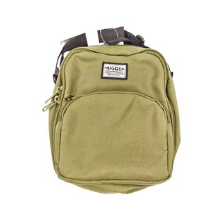 HUGGER 好飽包跨肩包，多層收納, 軍綠