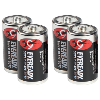 EVEREADY 永備 碳鋅黑金鋼2號電池 1.5V (2個裝/2組)