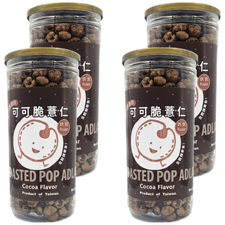 品益生技 可可脆薏仁, 烤焙, 全穀類, 非油炸, 台灣製造, 150g, 4罐