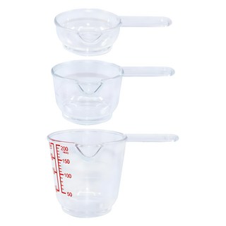 Appety PC手柄量杯3件組, 透明, 1組