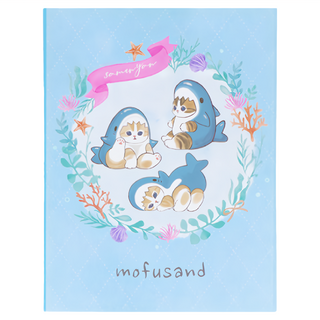 sun-star 貓福珊迪 mofusand 便利貼, 1組, 60張, 鯊魚 藍色