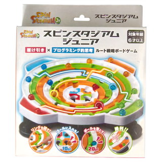 Hanayama 旋轉棋盤遊戲 Spin Stadium Jr. 程式設計思維路線策略 6歲以上適用, H-059299, 1個