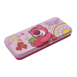 TOY STORY 玩具總動員 熊抱哥雙層鐵筆盒, 粉色, 2個