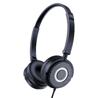 KTnet 廣鐸 折疊耳機麥克風 附收納袋 + 轉接線 105g, HP16, 黑色