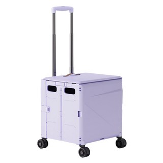 RW 大尺寸萬象四輪折疊型購物推車 萬象四輪款, 1個, 紫色