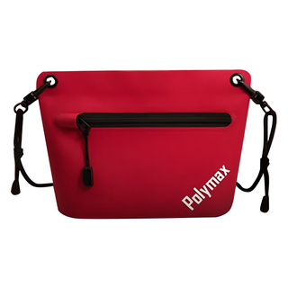 Polymax 寶麗美斯 防水隨身三角包, 磚紅色