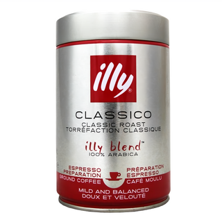 illy 意利 中烘培濾泡咖啡粉 250g 口感醇厚 香氣濃郁 100%阿拉比卡咖啡豆, 研磨咖啡粉, 1個