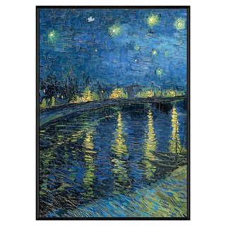 菠蘿選畫所 梵谷 隆河上的星夜I AVAR5722B, 黑色