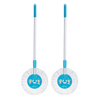 EASY CLEANER 家簡塵除 加強版手壓拖把架組 清潔拖地使用, 2組